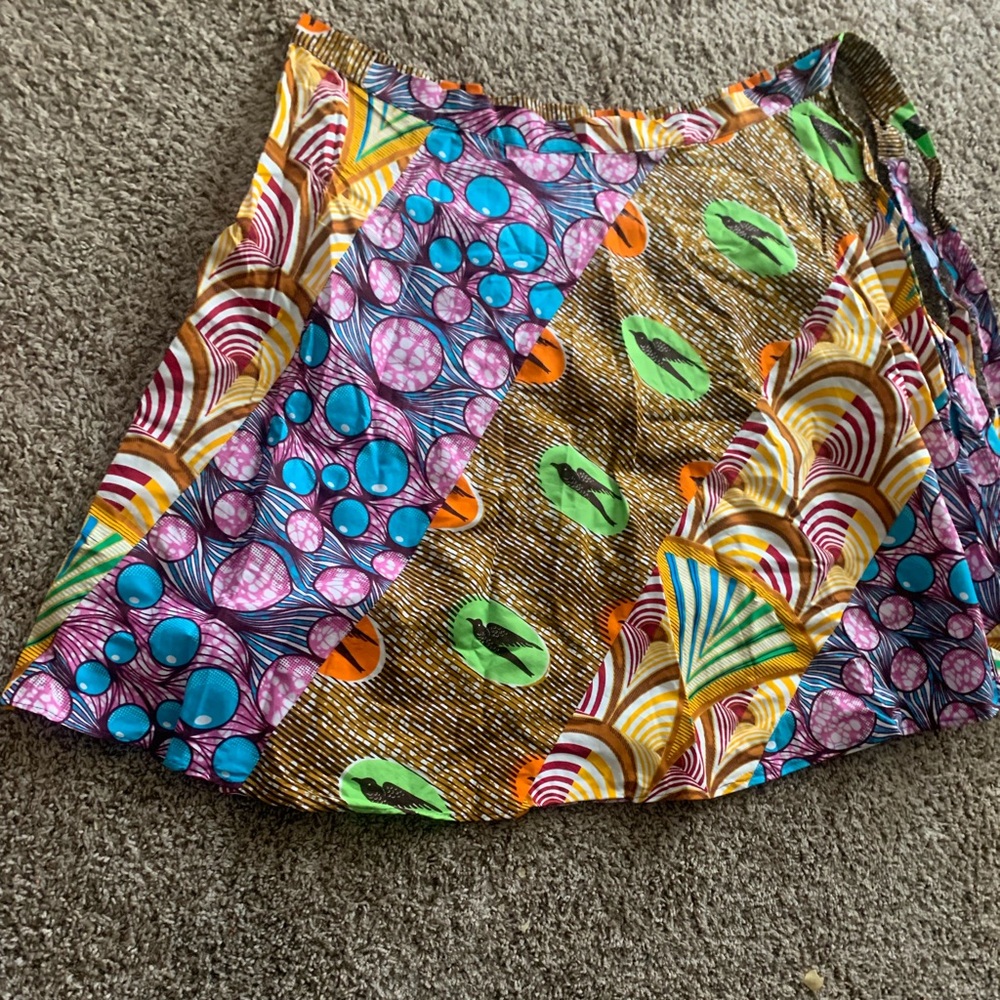 Ankara Africa wrap skirt kente wax print